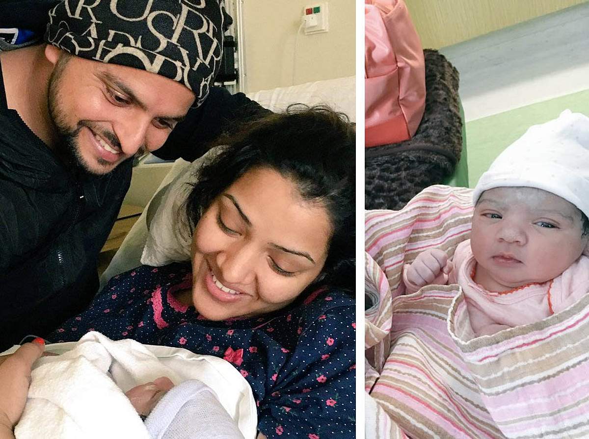 என் அழகு மகளே வருக! - சுரேஷ் ரெய்னா